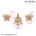 64178 Xuping wholesale Environmental Copper materials magnet 18k gold jewelry set for girls